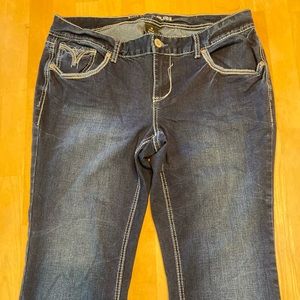 rhythm in blues premium bootcut jeans with ADORABLE pocket detailing!!